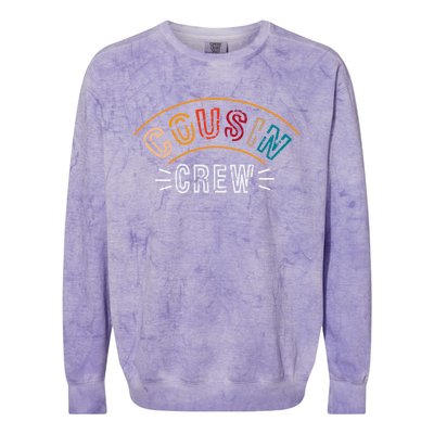 Cousin Crew Gift Colorblast Crewneck Sweatshirt