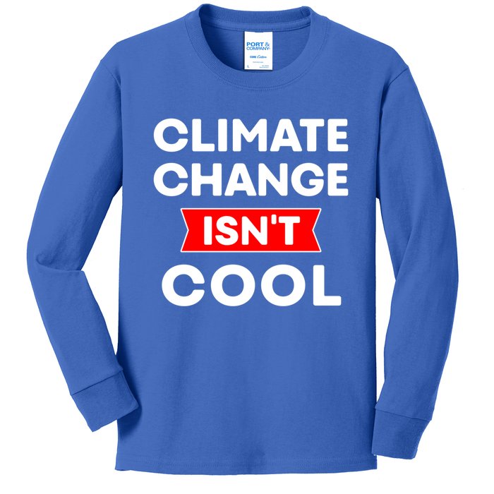 Climate Change Gift Kids Long Sleeve Shirt