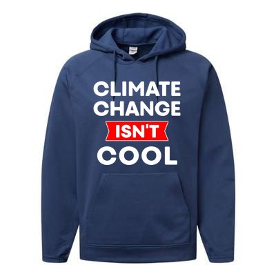 Climate Change Gift Performance Fleece Hoodie