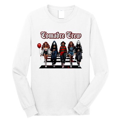 Comadre Crew Girly Horror Movie Character Halloween Long Sleeve Shirt