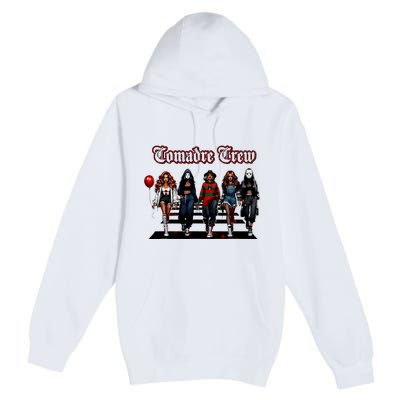 Comadre Crew Girly Horror Movie Character Halloween Premium Pullover Hoodie