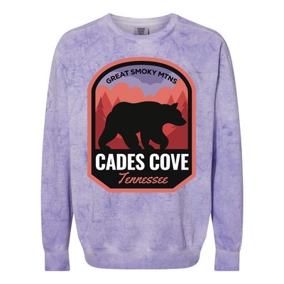 Cades Cove Great Smoky Mtns Tennessee Cute Gift Colorblast Crewneck Sweatshirt