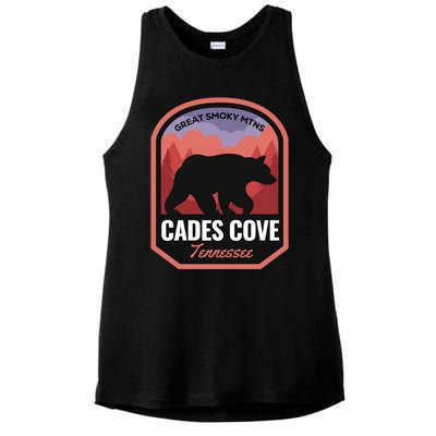 Cades Cove Great Smoky Mtns Tennessee Cute Gift Ladies PosiCharge Tri-Blend Wicking Tank