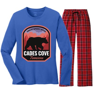 Cades Cove Great Smoky Mtns Tennessee Cute Gift Women's Long Sleeve Flannel Pajama Set 