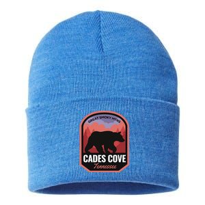 Cades Cove Great Smoky Mtns Tennessee Cute Gift Sustainable Knit Beanie