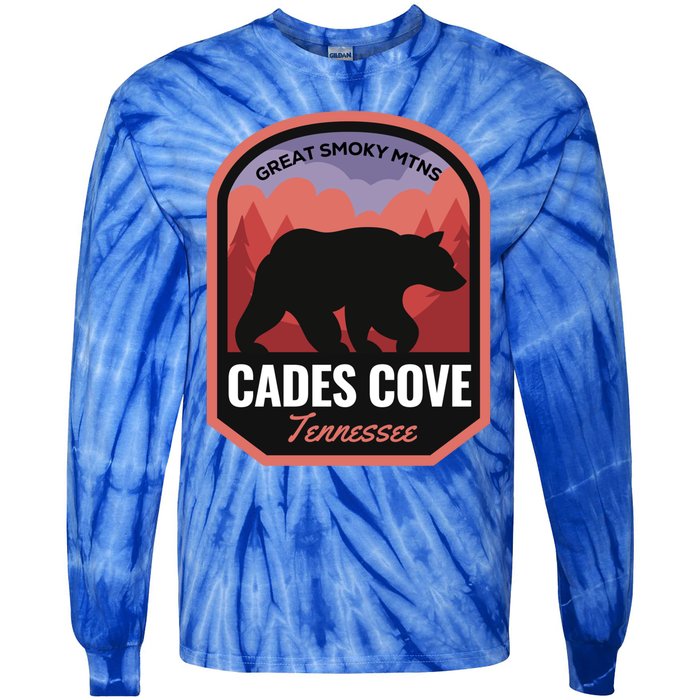 Cades Cove Great Smoky Mtns Tennessee Cute Gift Tie-Dye Long Sleeve Shirt