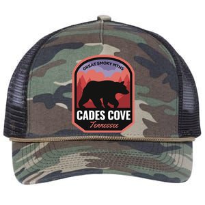 Cades Cove Great Smoky Mtns Tennessee Cute Gift Retro Rope Trucker Hat Cap