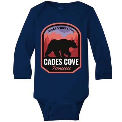 Cades Cove Great Smoky Mtns Tennessee Cute Gift Baby Long Sleeve Bodysuit