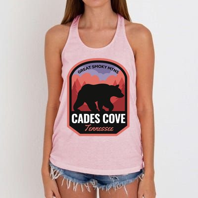 Cades Cove Great Smoky Mtns Tennessee Cute Gift Women's Knotted Racerback Tank