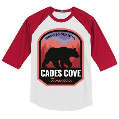 Cades Cove Great Smoky Mtns Tennessee Cute Gift Kids Colorblock Raglan Jersey