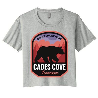 Cades Cove Great Smoky Mtns Tennessee Cute Gift Women's Crop Top Tee