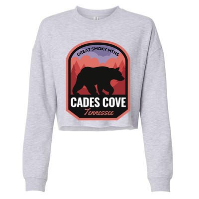 Cades Cove Great Smoky Mtns Tennessee Cute Gift Cropped Pullover Crew