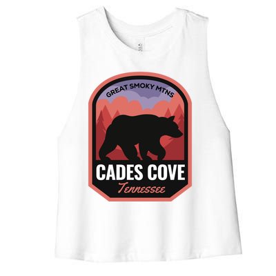 Cades Cove Great Smoky Mtns Tennessee Cute Gift Women's Racerback Cropped Tank