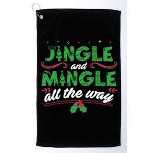 Christmas Cute Gift Jingle Mingle All The Way Christmas Gift Platinum Collection Golf Towel