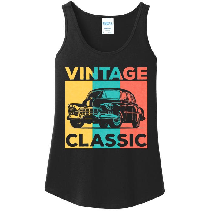 Classic Car Gift Vintage Car Enthusiast Ladies Essential Tank