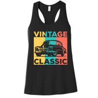 Classic Car Gift Vintage Car Enthusiast Women's Racerback Tank