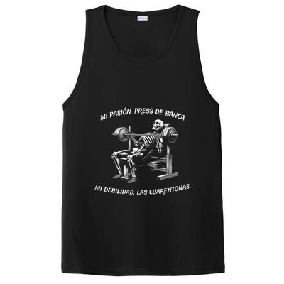 Calacas Chidas Gym Mexican Sayings Funny Sarcasm Slang PosiCharge Competitor Tank