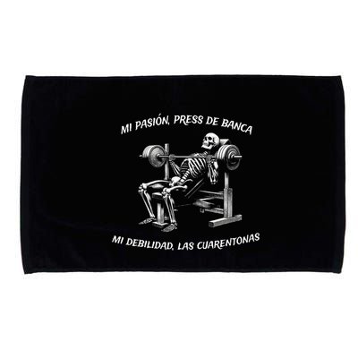 Calacas Chidas Gym Mexican Sayings Funny Sarcasm Slang Microfiber Hand Towel