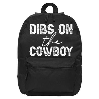 Cowgirl Country Girl Dibs On The Cowboy Rodeo Horse Southern 16 in Basic Backpack