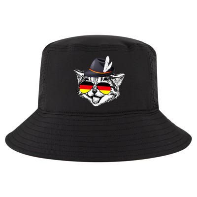 Cute Cat German Flag Oktoberfest Pride Germany Festival Cool Comfort Performance Bucket Hat