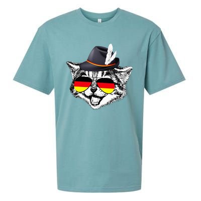 Cute Cat German Flag Oktoberfest Pride Germany Festival Sueded Cloud Jersey T-Shirt