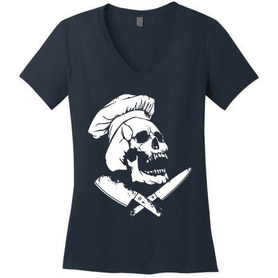 Cool Culinary Gangster Women's V-Neck T-Shirt