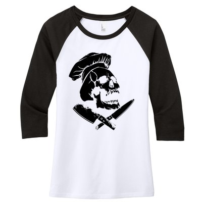 Cool Culinary Gangster Women's Tri-Blend 3/4-Sleeve Raglan Shirt