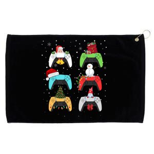 Christmas Controllers Gaming Video Game Santa Claus Gift Grommeted Golf Towel