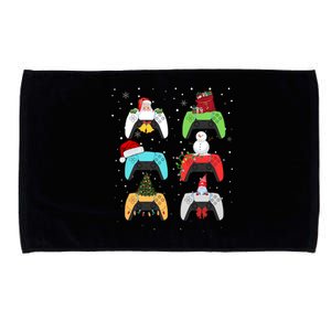 Christmas Controllers Gaming Video Game Santa Claus Gift Microfiber Hand Towel