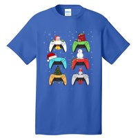 Christmas Controllers Gaming Video Game Santa Claus Gift Tall T-Shirt