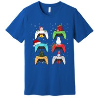 Christmas Controllers Gaming Video Game Santa Claus Gift Premium T-Shirt