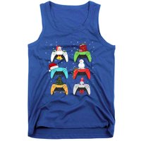 Christmas Controllers Gaming Video Game Santa Claus Gift Tank Top