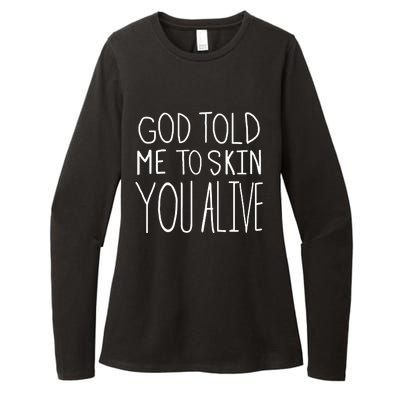 Chloe Cole God Told Me To Skin You Alive Womens CVC Long Sleeve Shirt