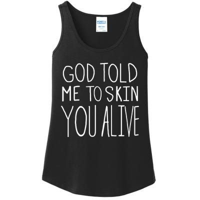 Chloe Cole God Told Me To Skin You Alive Ladies Essential Tank