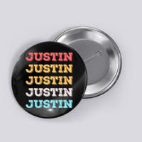 Cute Custom Gift Justin Name Personalized Button