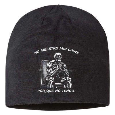 Calacas Chidas Gym Mexican Sayings Sustainable Beanie