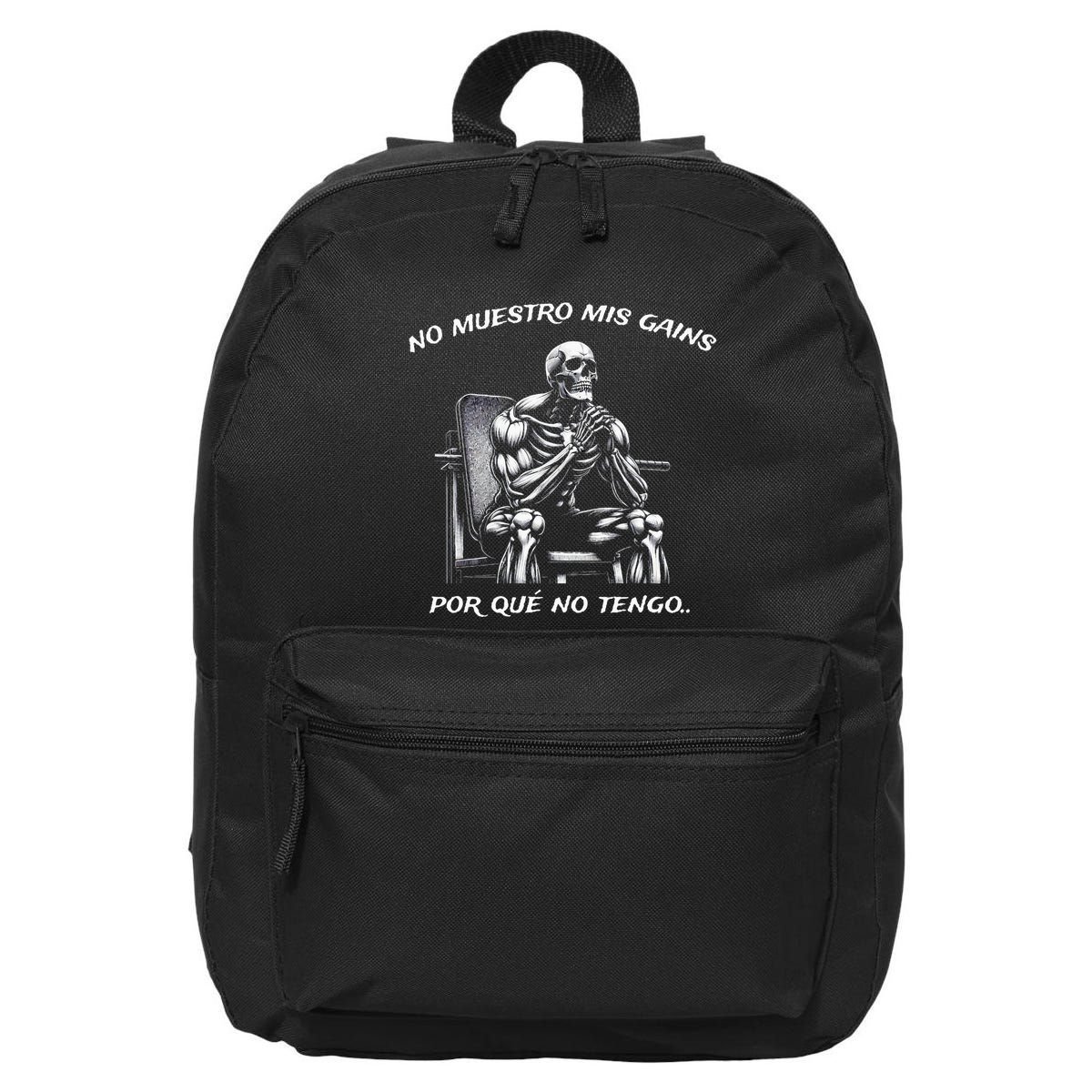 Calacas Chidas Gym Mexican Sayings 16 in Basic Backpack