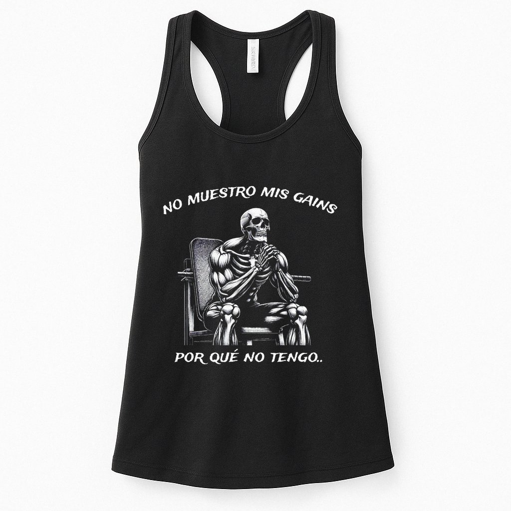 Calacas Chidas Gym Mexican Sayings Womens Tank Top