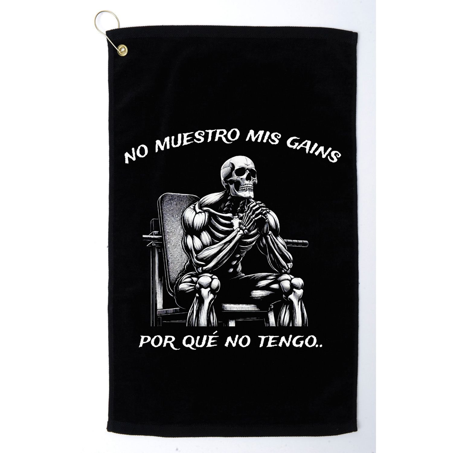 Calacas Chidas Gym Mexican Sayings Golf Towel