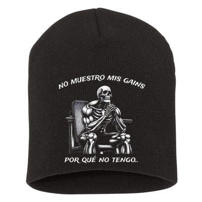 Calacas Chidas Gym Mexican Sayings Short Acrylic Beanie