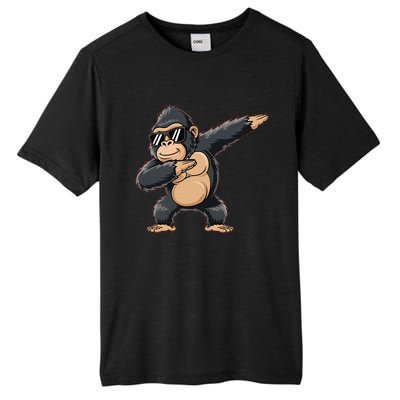 Cool Cartoon Gorilla Dabbing Funny Tall Fusion ChromaSoft Performance T-Shirt