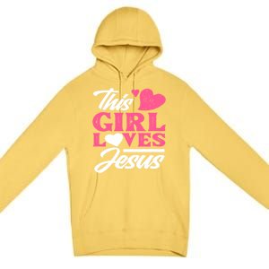 Cute Christian Girl Gift Premium Pullover Hoodie