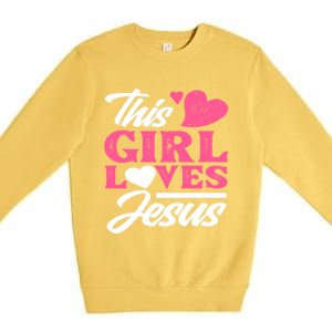 Cute Christian Girl Gift Premium Crewneck Sweatshirt