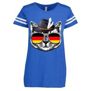 Cute Cat German Flag Oktoberfest Pride Germany Festival Enza Ladies Jersey Football T-Shirt