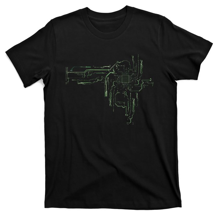 CPU Chip Gift Electrical Engineers Computer Circuit Board T-Shirt