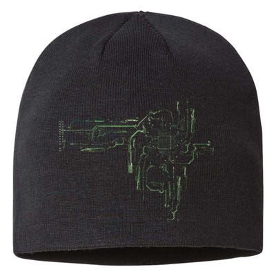 CPU Chip Gift Electrical Engineers Computer Circuit Board Sustainable Beanie