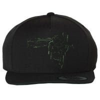 CPU Chip Gift Electrical Engineers Computer Circuit Board Wool Snapback Cap