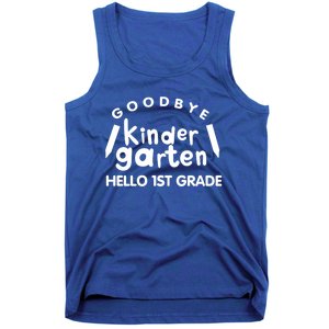 Cool Chic Goodbye Kindergarten Hello 1St Grade Gift Tank Top