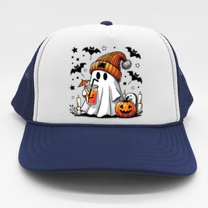 Cute C Ghost Coffee Women Trucker Hat