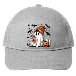 Cute C Ghost Coffee Women 7-Panel Snapback Hat